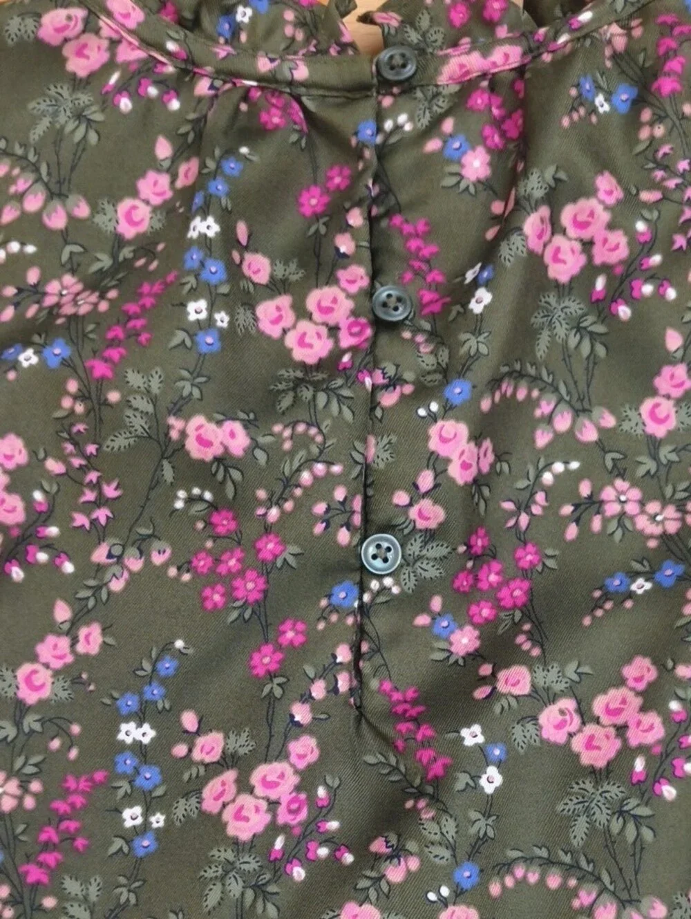 Janie and Jack Long Sleeve Floral Tiered Dress Green Size 8 NWOT